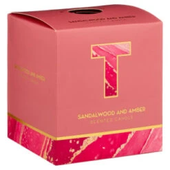 B&M Alphabet Candle (Assorted) - Sandalwood & Amber -Coathr Shop 372815 372816 372849 alphabet candle sandalwood and amber t