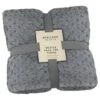 Waffle Faux Fur Throw - Grey -Coathr Shop 372931 heritage collection waffle faux fur throw 130x160cm 4