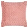 Waffle Faux Fur Cushion - Blush -Coathr Shop 373028 waffle faux fur cushion blush