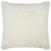 B&M Waffle Faux Fur Cushion 48 X 48cm - Cream -Coathr Shop 373068 waffle faux fur cushion cream