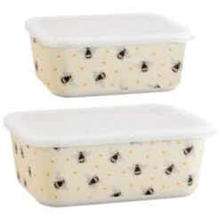 B&M Rectangular Tubs 2pk - Bees -Coathr Shop 375968 2pk reuse and repurpose rectangle tubs bee 3