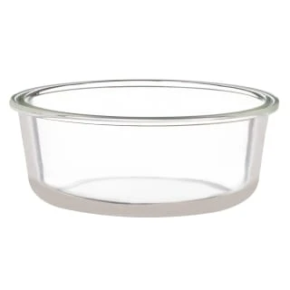 B&M Round Glass Food Container With Bamboo Lid 5 B&M Round Glass Food Container With Bamboo Lid - Image 3