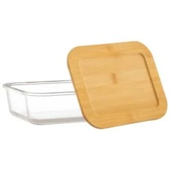 B&M Rectangular Glass Food Containers With Bamboo Lids 2pk 9 B&M Rectangular Glass Food Containers With Bamboo Lids 2pk -Coathr Shop 376824 2pk regular glass food containers