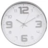 B&M Embossed Clock - Silver -Coathr Shop 376994 embossed clock silver