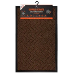 B&M Ultimate Trap Mat 55 X 85cm - Brown -Coathr Shop 379122 durable ultimate sculpted trap mat 55x85cm brown