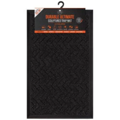 B&M Ultimate Trap Mat 45 X 75cm - Black -Coathr Shop 379124 durable ultimate sculpted trap mat 45x75cm black
