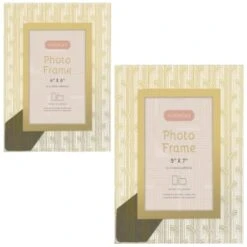 B&M Harmony Glass Photo Frame 4 X 6" - Gold -Coathr Shop 380067 380068 harmony glass photo frame main 2