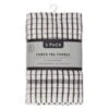 B&M Check Tea Towels - Black 3pk 1 B&M Check Tea Towels - Black 3pk -Coathr Shop 380307 3pk check tea towels black