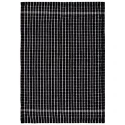 B&M Check Tea Towels - Black 3pk -Coathr Shop 380307 3pk check tea towels black 4