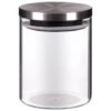 B&M Small Glass Cannister With Stainless Steel Lid -Coathr Shop 380546 glass cannister small