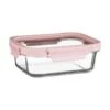 B&M Pink Glass Food Container - Medium 2 B&M Pink Glass Food Container - Medium -Coathr Shop 380660 glass food container pink medium 2