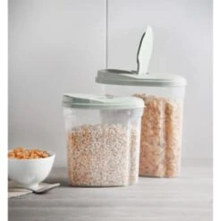 B&M Cereal Storage Container Set 2pk - Sage 15 B&M Cereal Storage Container Set 2pk - Sage -Coathr Shop 380752 cereal storage set 2 peice sage 6