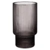 B&M Urban Paradise Smokey Ribbed Glass Tumbler - Grey -Coathr Shop 380933 smoked grey ribbed tumbler