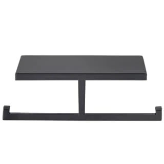 B&M Double Toilet Roll Holder & Shelf - Black 4 B&M Double Toilet Roll Holder & Shelf - Black - Image 2
