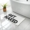 Get Naked Tufted Bath Mat - White -Coathr Shop 381569 white get naked bath mat