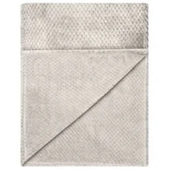 B&M Waffle Throw - Silver -Coathr Shop 383149 home collection supersoft waffle throw