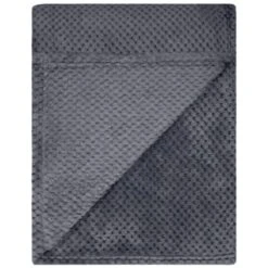 B&M Waffle Throw - Dark Slate -Coathr Shop 383152 supersoft waffle throw dark slate 3