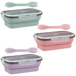 B&M Collapsible Lunch Box - Sage -Coathr Shop 383522 collapsible lunch box 4