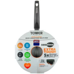 Tower Cerastone Multi-Pan 28cm 9 Tower Cerastone Multi-Pan 28cm -Coathr Shop 383608 28cm cerastone multi pan