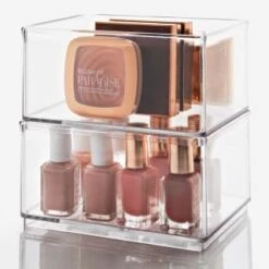 Clear Nestable Storage Tub - Medium -Coathr Shop 384979 clear nestable box medium