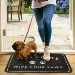 B&M Washable Pet Doormat - Wipe Your Paws -Coathr Shop 385004 pet washable doormat 4
