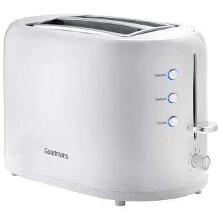 Goodmans Plastic 2 Slice Toaster - White 3 Goodmans Plastic 2 Slice Toaster - White