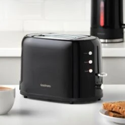 Goodmans Plastic 2 Slice Toaster - Black -Coathr Shop 386701 goodmans plastic 2 slice toaster black 3
