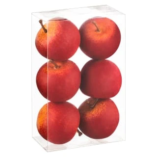 B&M Apple Decorations 6pk 3 B&M Apple Decorations 6pk