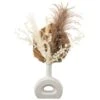 B&M Donut Vase With Dried Flowers -Coathr Shop 387548 doughnut vase with dried flowers