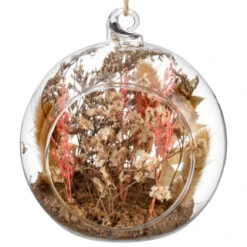 B&M Dried Flowers In Sphere -Coathr Shop 387574 dried flowers in glass sphere 2
