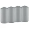 Grey Pillar Candles 4pk 1 Grey Pillar Candles 4pk -Coathr Shop 387750 4 pack grey pillar candles 2