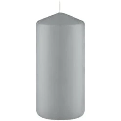 Grey Pillar Candles 4pk -Coathr Shop 387750 4 pack grey pillar candles