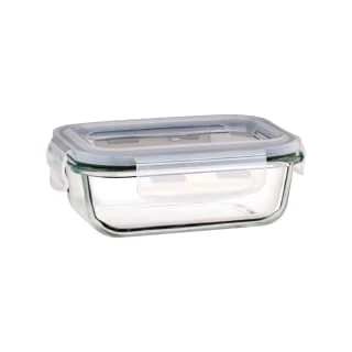 B&M Small Eco Glass Clip Lock Food Container 4 B&M Small Eco Glass Clip Lock Food Container - Image 2