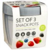 B&M Set Of 3 Snack Pots 3pk -Coathr Shop 388508 set of 3 snackpots