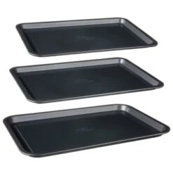 Betty Crocker Non-Stick Baking Tray Set 3pc 13 Betty Crocker Non-Stick Baking Tray Set 3pc -Coathr Shop 388523 set of 3 non stick baking trays group 2