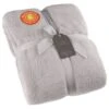 B&M Cosy At Home Silver Teddy Throw -Coathr Shop 388657 teddy throw silver