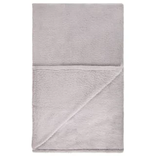 B&M Cosy At Home Silver Teddy Throw 5 B&M Cosy At Home Silver Teddy Throw - Image 3