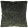 B&M Leaf Velvet Quilted Cushion - Green -Coathr Shop 388745 woodland green leaf cushion