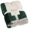 B&M Highland Green Check Sherpa Doublesided Throw 1 B&M Highland Green Check Sherpa Doublesided Throw -Coathr Shop 388770 highland green check sherpa throw