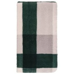 B&M Highland Green Check Sherpa Doublesided Throw -Coathr Shop 388770 highland green check sherpa throw 2