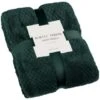 B&M Waffle Throw - Dark Green -Coathr Shop 388773 waffle throw dark green 4