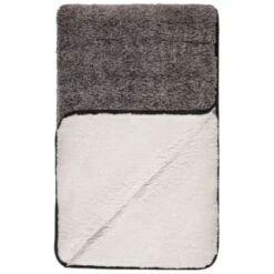 B&M Montana Two Tone Sherpa Throw - Charcoal -Coathr Shop 388866 montana two tone sherpa throw charcoal 3