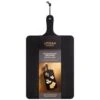B&M Urban Paradise Black Pine Wood Serve Board -Coathr Shop 390146 black pine wood serve board with serving handle 2