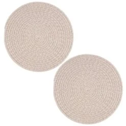 B&M Cotton Woven Placemats 2pk 7 B&M Cotton Woven Placemats 2pk -Coathr Shop 390337 2pk cotton woven placemats natural 2