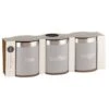 Simply Everyday Set Of Storage Jars 3pk 2 Simply Everyday Set Of Storage Jars 3pk -Coathr Shop 390364 3pk round storage jars tea coffee sugar 5