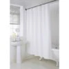B&M Mono Jacquard Shower Curtain - White -Coathr Shop 390592 mono jacquard shower curtain white