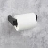 B&M Black Fitted Toilet Roll Holder -Coathr Shop 391065 black fitted roll holder