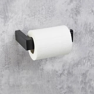 B&M Black Fitted Toilet Roll Holder 3 B&M Black Fitted Toilet Roll Holder