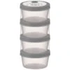 Simply Everyday Stackable Storage Pots 4pk - Grey -Coathr Shop 392247 4pk stackable storage pots grey