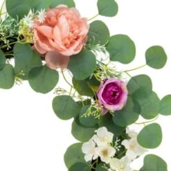Bloom Spring Flowers Wreath - Pink -Coathr Shop 392822 spring flowers wreath pink 2